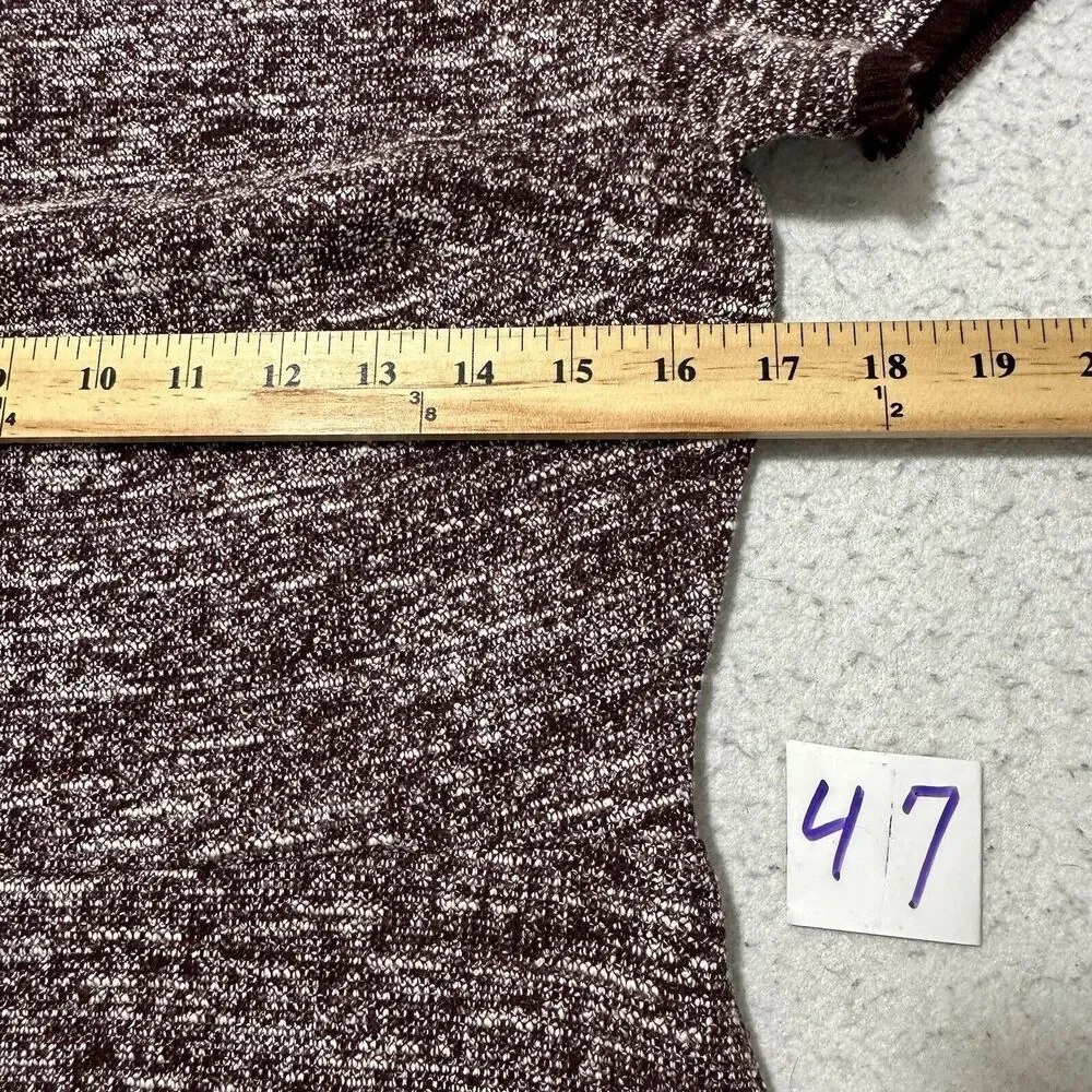 Ann Taylor LOFT Women's 4 Burgundy Short Sleeve Fringe Short Sleeve Sheath Dress - Picture 8 of 12